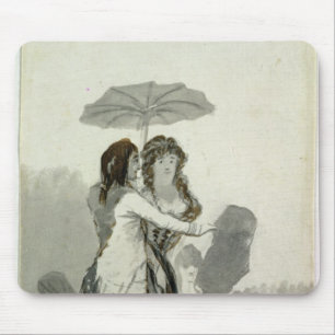 Couple with a Parasol Mouse Pad