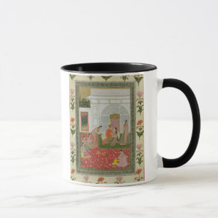 Couple with female attendants and musicians mug