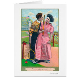 Couple with Tennis GearSame Old Racket