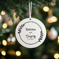 Couple Wreath Names | Wedding Date Photo Keepsake