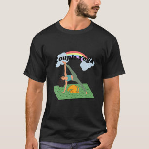 Couple Yoga Cat - Cats Meditation, Cute Funny T-Shirt