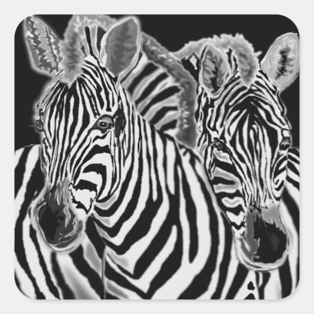 Couple Zebra Sticker (Front)