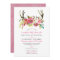 Couples Baby Shower, pink floral antlers invites
