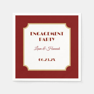 Couple's Celebration! Engagement Party Napkin