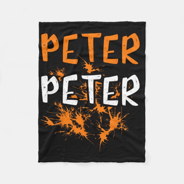 Couples Costume Peter Pumpkin Eater Splash Hallowe Fleece Blanket (Front)