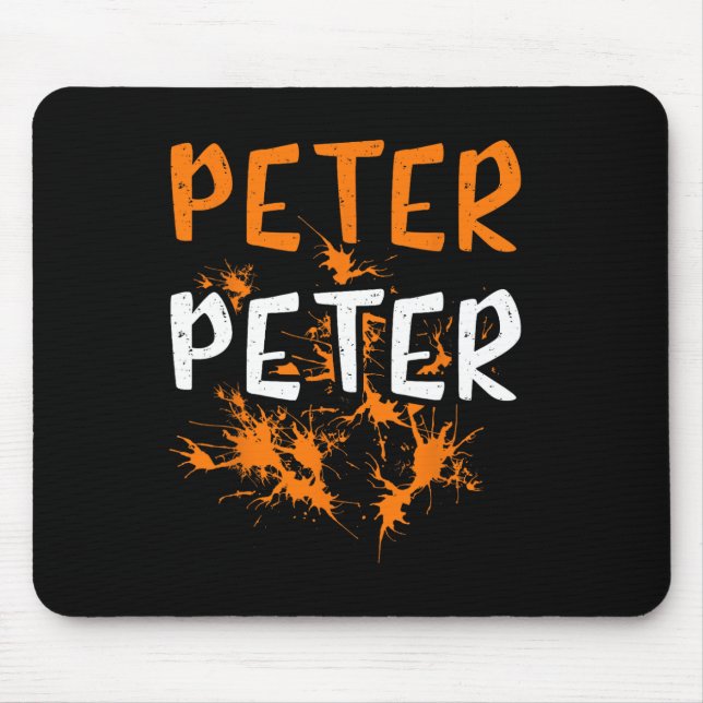 Couples Costume Peter Pumpkin Eater Splash Hallowe Mouse Pad (Front)
