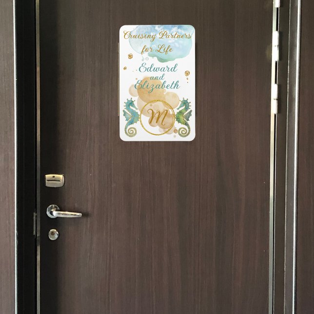 Couple's Cruising Partners for Life Seahorses Magnet (Creator Uploaded)