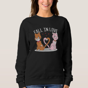 Couples Fall In Love Cat His And Her Tee