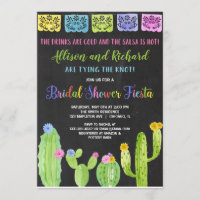 Couples Fiesta bridal shower cactus