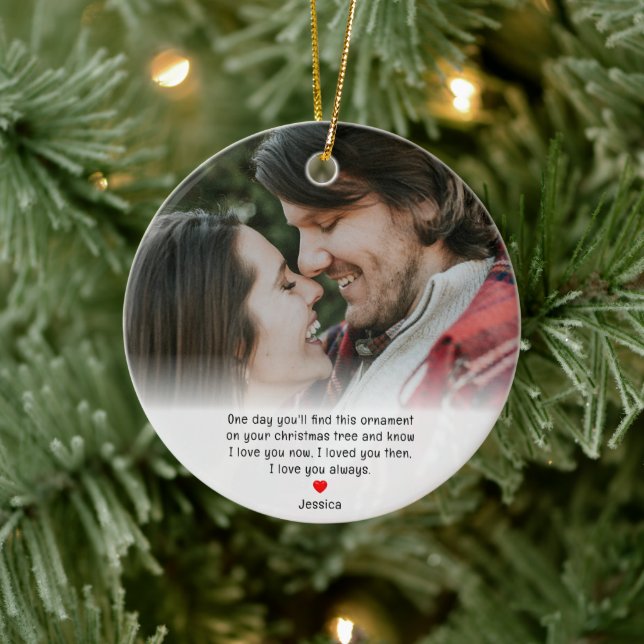Couples First Christmas Girlfriend Anniversary Ceramic Tree Decoration (Tree)