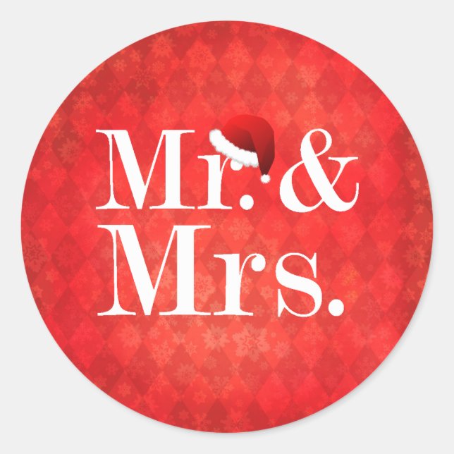 Couple's First Christmas Sticker (Front)