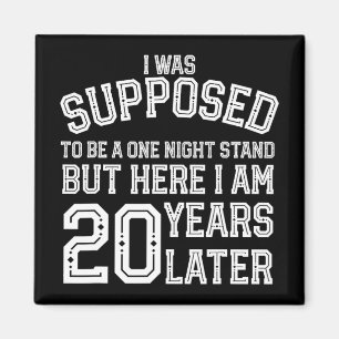 Couples Funny 20th 20 Year Anniversary Husband Wif Magnet