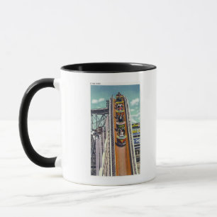 Couples Going Down the Flying Turns Ride Mug