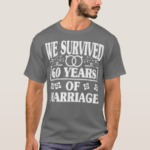 Couples Husband Wife, 60th Wedding Anniversary T-S T-Shirt