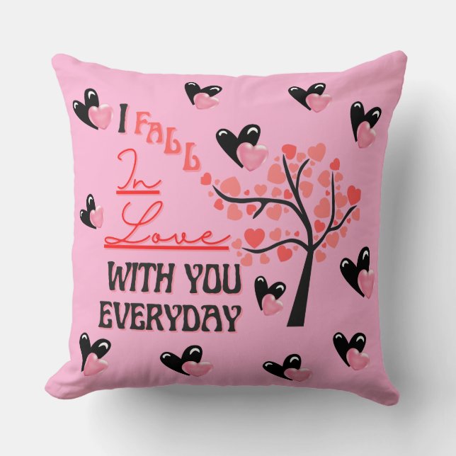 Couples I Fall In Love with you Everyday  Cushion (Front)
