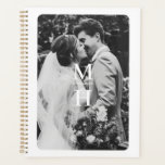 Couples Initials Retro Photo Monogram Planner<br><div class="desc">customise with your own photo and initials; keep or remove the border as desired</div>