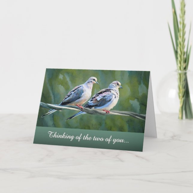 Couple's Loss - Thinking of the Two of You - Card (Front)