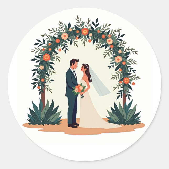 Couples' Love Arch Sticker (Front)