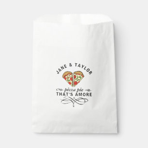 Couples Love Pizza Add Names Favour Bags
