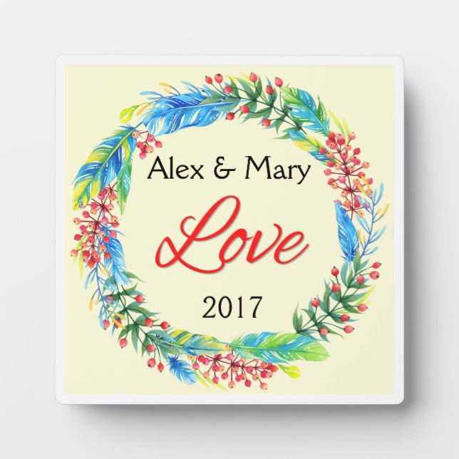 Couple's Love Plaque (Front)