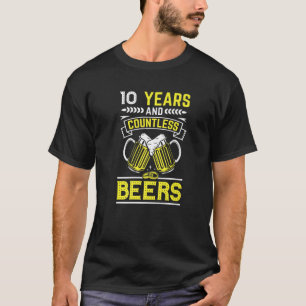 Couples Married 10 Years - Funny 10Th Wedding Anni T-Shirt