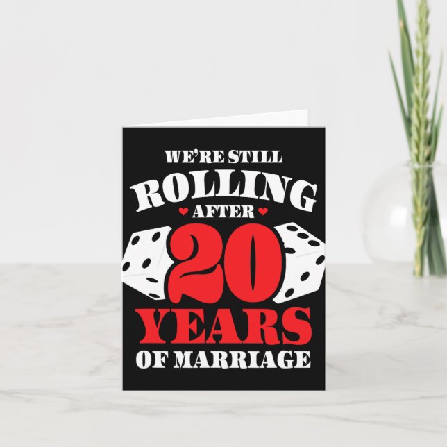Couples Married 20 Years - Funny 20th Wedding Anni Card (Front)