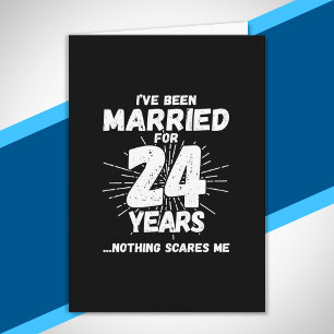 Couples Married 24 Years Funny 24th Anniversary Card