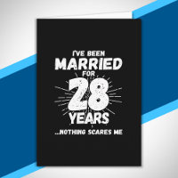 Couples Married 28 Years Funny 28th Anniversary