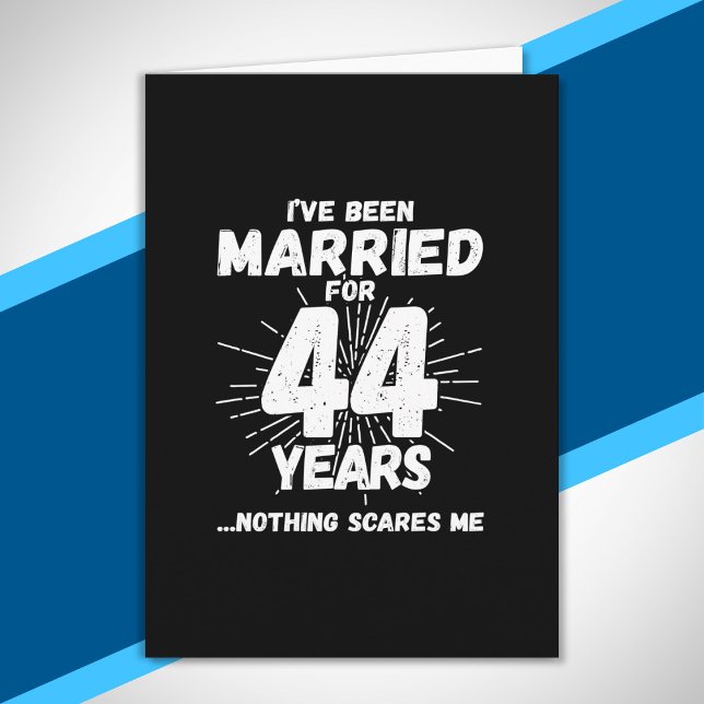 Couples Married 44 Years Funny 44th Anniversary Card (Creator Uploaded)