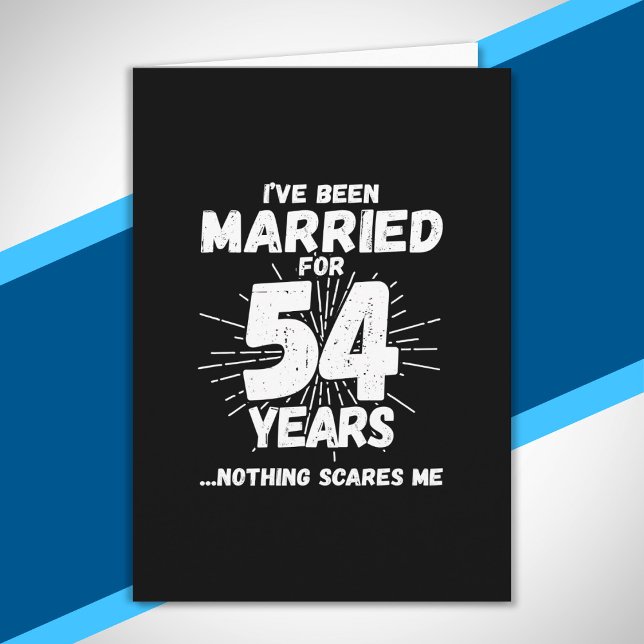 Couples Married 54 Years Funny 54th Anniversary Card (Creator Uploaded)