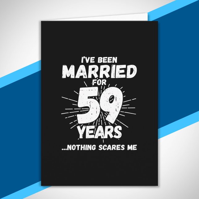 Couples Married 59 Years Funny 59th Anniversary Card (Creator Uploaded)