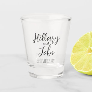 Couples Names and Date Classic Shot Glass