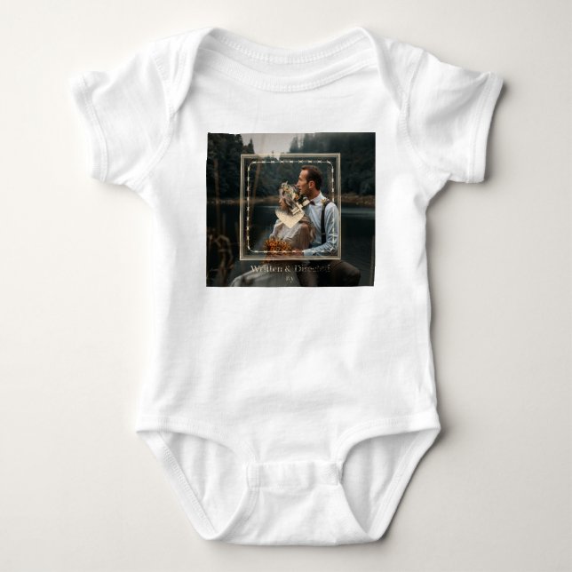 Couples personalised custom love baby clothes bodysuit (Front)