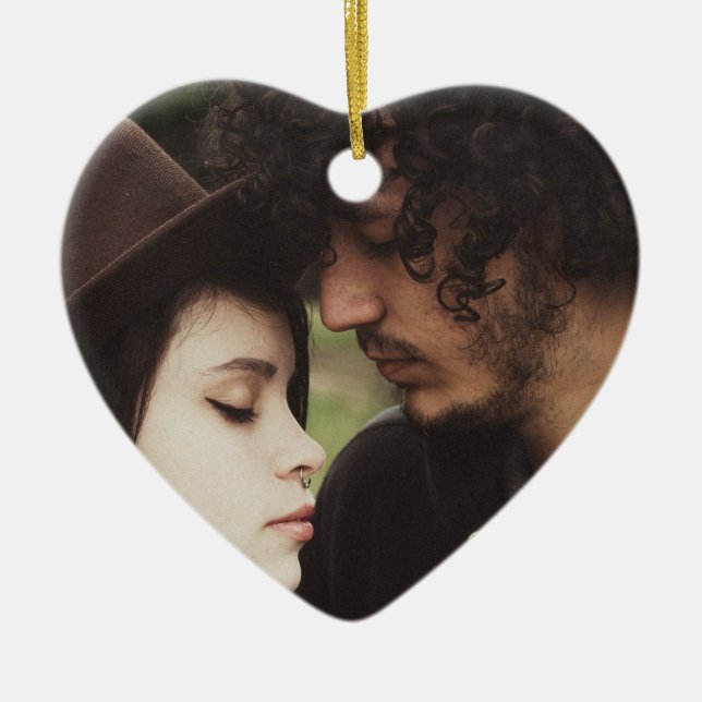 Couple's photo Christmas Photo  Ornament Keepsake (Front)