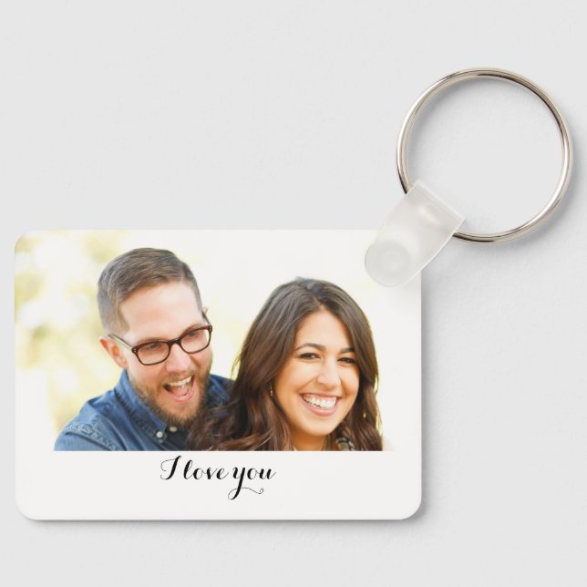 Couple's Photo  Key Ring (Front)
