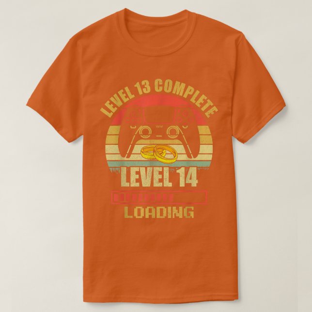 Couples s For Him Level 13 Complete Wedding Annive T-Shirt (Design Front)