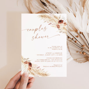 Couples Shower Invite   Boho Co-Ed Baby Shower