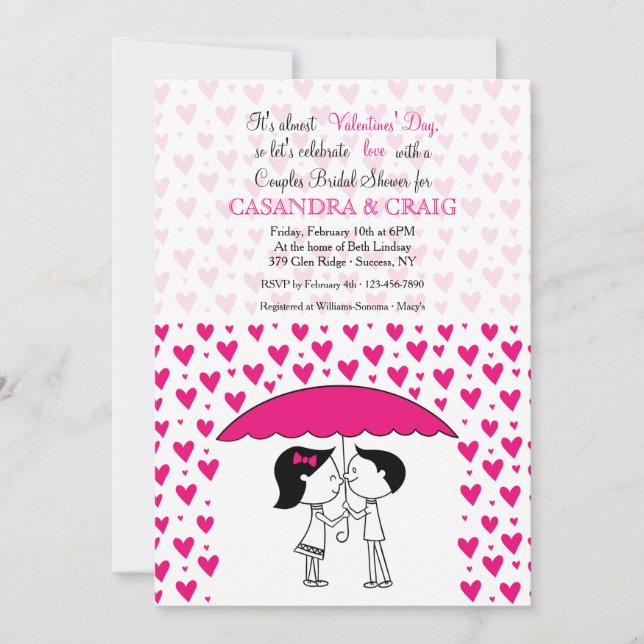 Couples Shower of Love Invitation (Front)