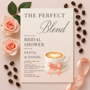 Couples Shower The Perfect Blend Coffee Invitation