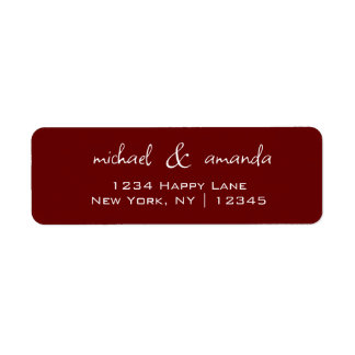 Couples Simple Minimal Informal Casual Dark Red
