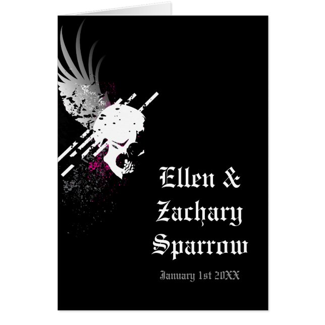 couples skull card (Front)