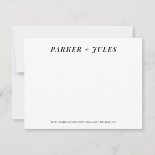 Couples Stationery Card