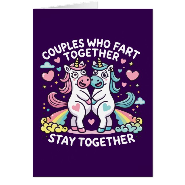 Couples That Fart Together Stay Together - Unicorn (Front)