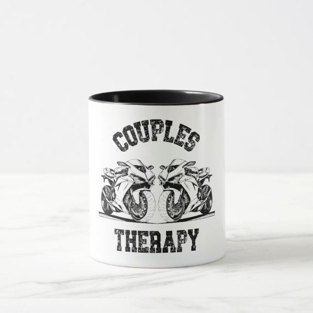 Couples Therapy Motorcycle Mug (Center)