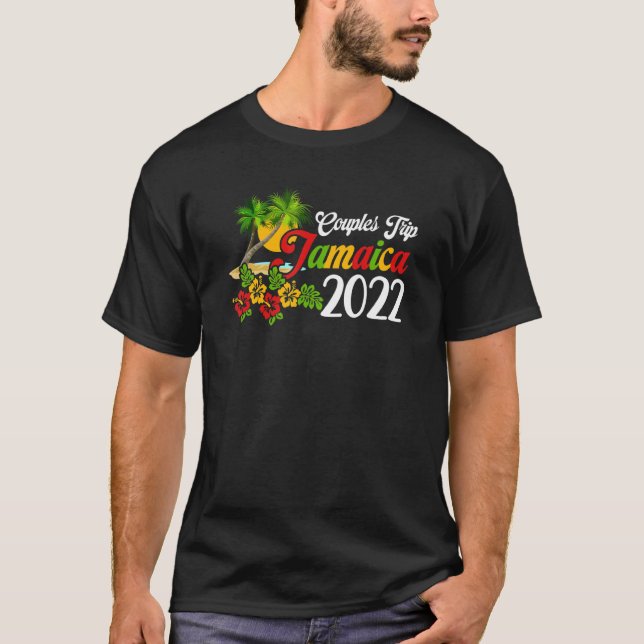 Couples Trip 2022 Jamaica Caribbean Family Vacay S T-Shirt (Front)