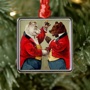 Couples Vintage Anniversary Metal Tree Decoration
