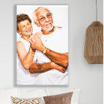 Couple's Wedding Anniversary Photo Canvas Print<br><div class="desc">Wedding anniversary or any special photo canvas art.  Contact me for assistance with your customizations or to request additional matching or coordinating Zazzle products for your celebration.</div>