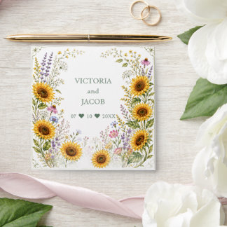 Couples Wedding/Anniversary Sunflower Seed Favour Envelope