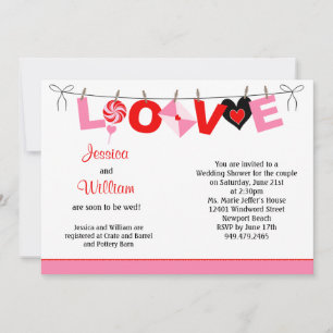 Couples Wedding Shower Invitation