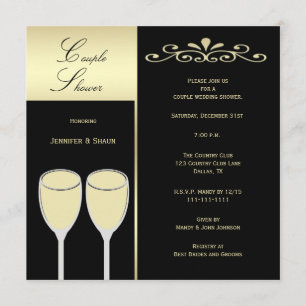 Couples Wedding Shower Invitations